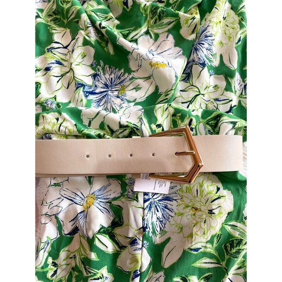 NWT ZARA Tropical Floral Print Belted Jumpsuit in Green WOMEN'S Small - Picture 8 of 9